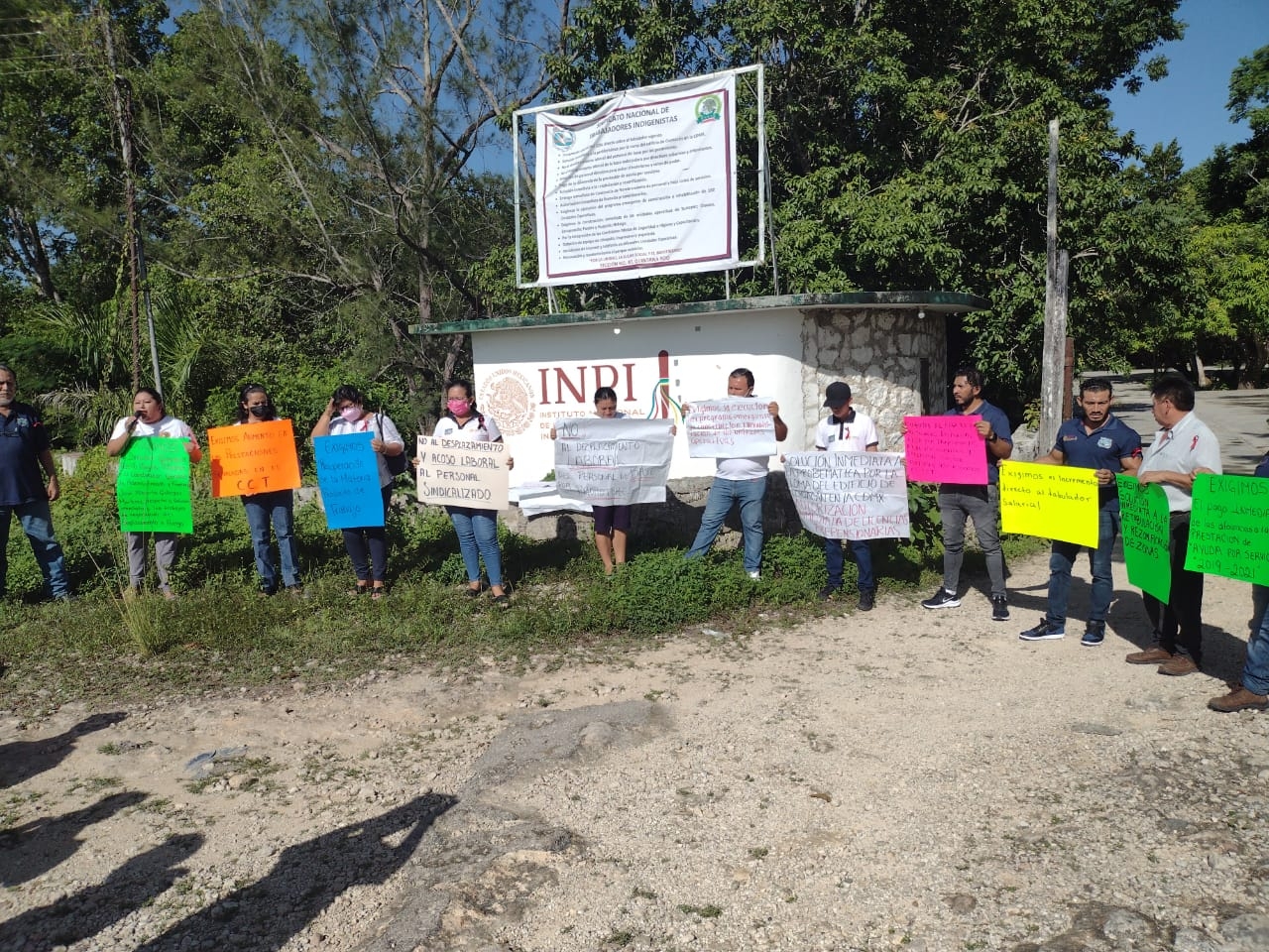 Empleados del INPI en Carrillo Puerto se unen a paro nacional; denuncian nulos acuerdos