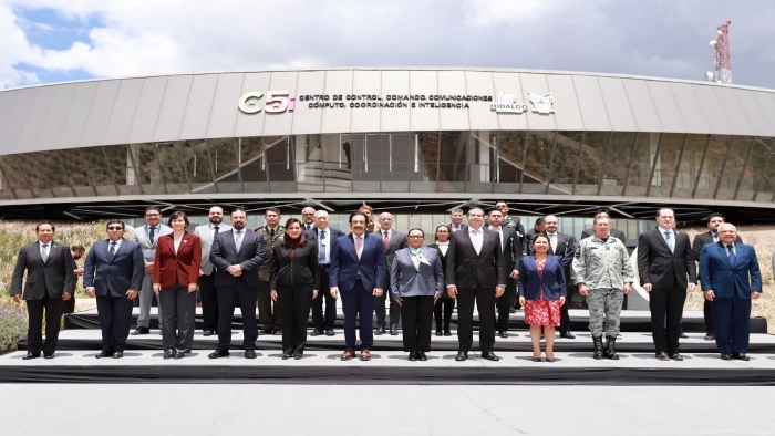 La titular de la SSCP, Rosa Icela Rodríguez, encabezó la conferencia de secretarios de Seguridad de la Zona Centro. Foto: SSPC