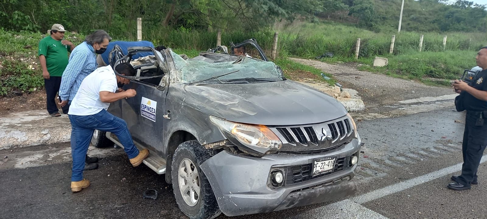 Dos heridos de gravedad tras accidente en la carretera Mérida-Campeche