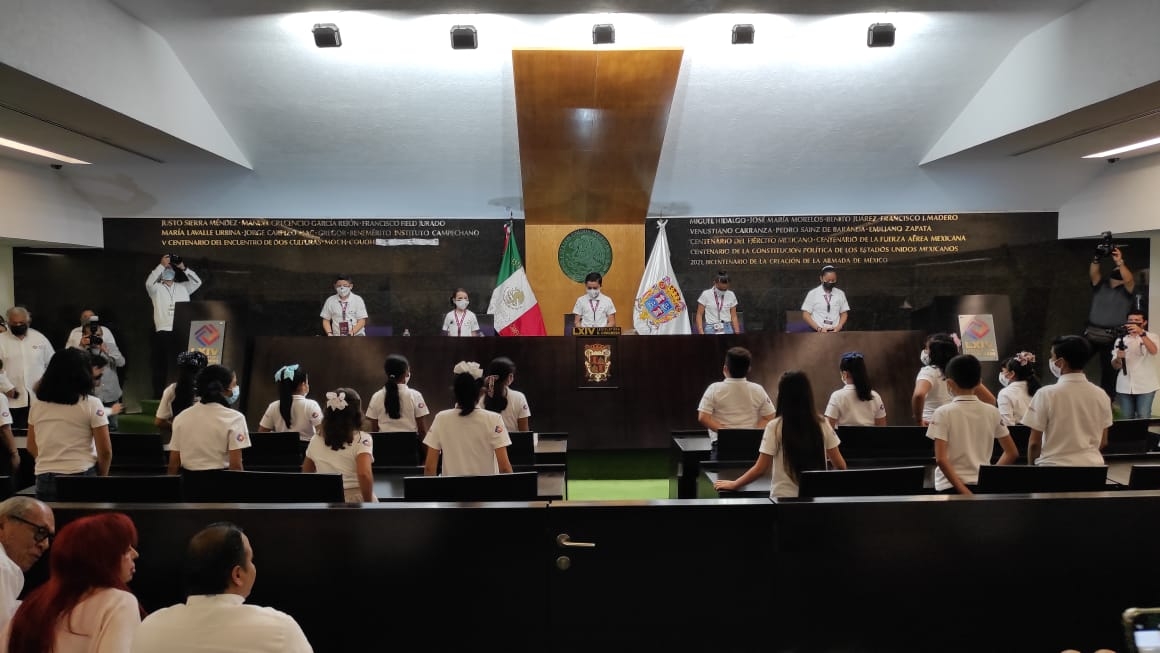 Niños diputados exhiben carencias de Campeche; pobreza y rezago educativo, entre ellos