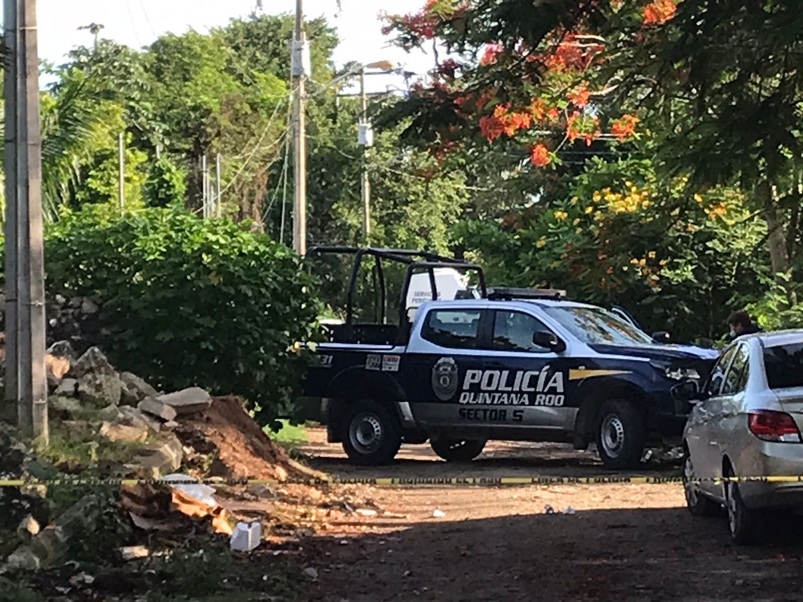 Al lugar llegaron elementos de la Policía Quintana Roo para constatar el hecho