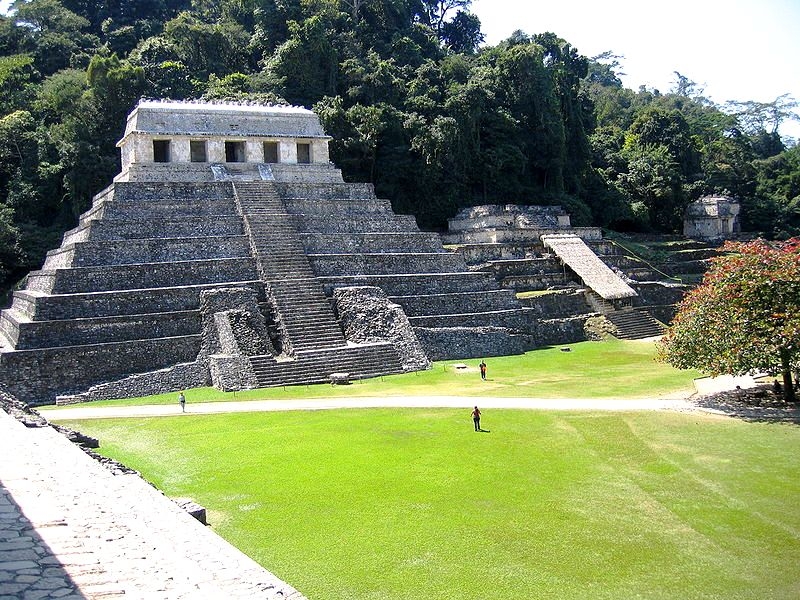 La zona arqueológica de Palenque, Chiapas, es uno de los lugares más visitados del país