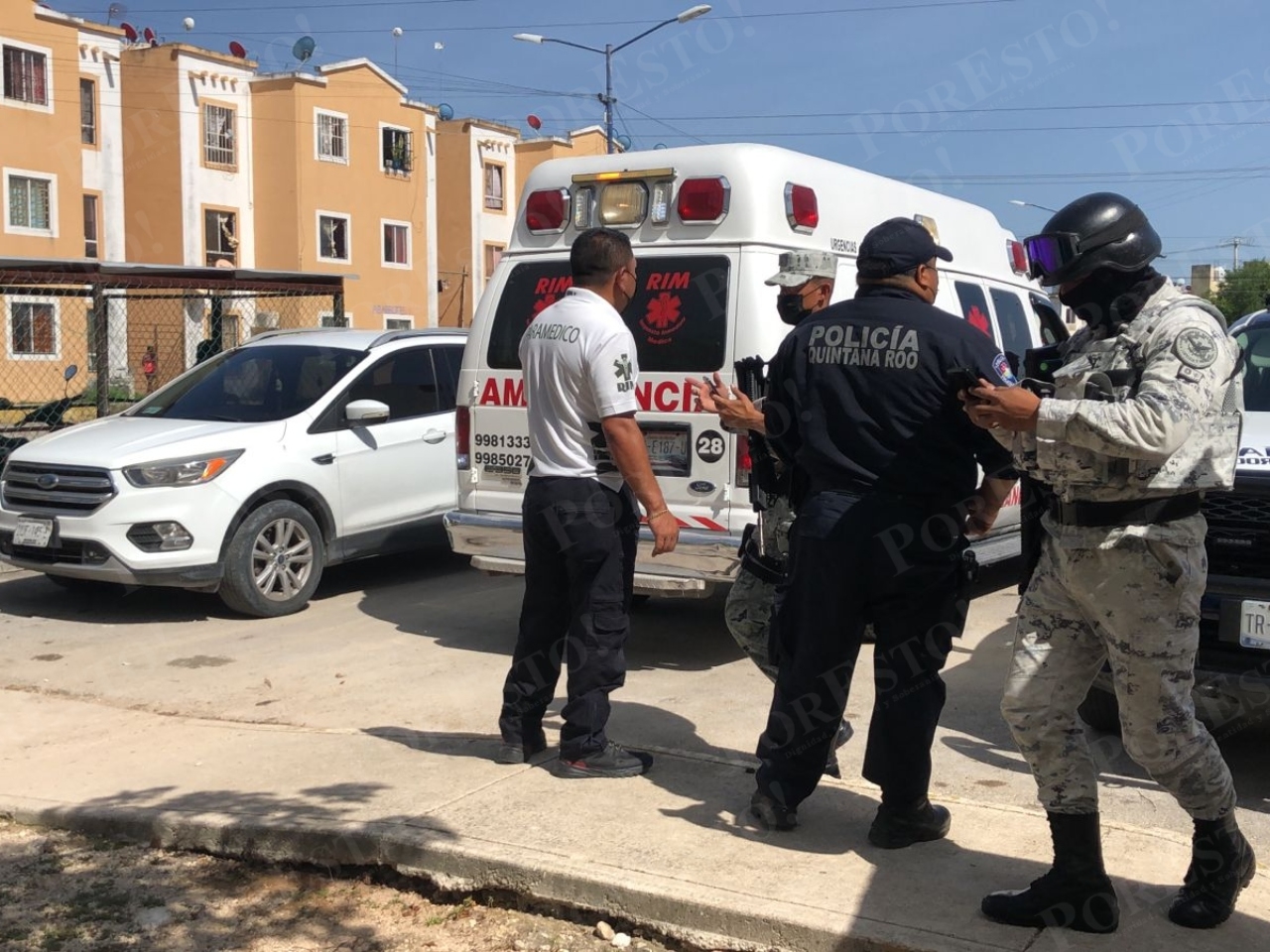 La mujer baleada en Villas Otoch Paraíso fue llevada hacia el Hospital General de Cancún