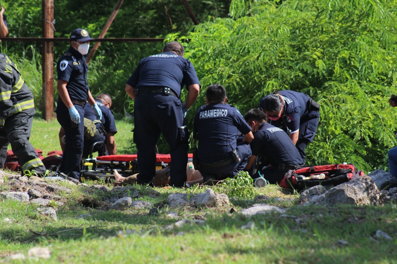 Joven turista, grave en el hospital tras caer en un pozo cerca del Museo del Mundo Maya en Mérida