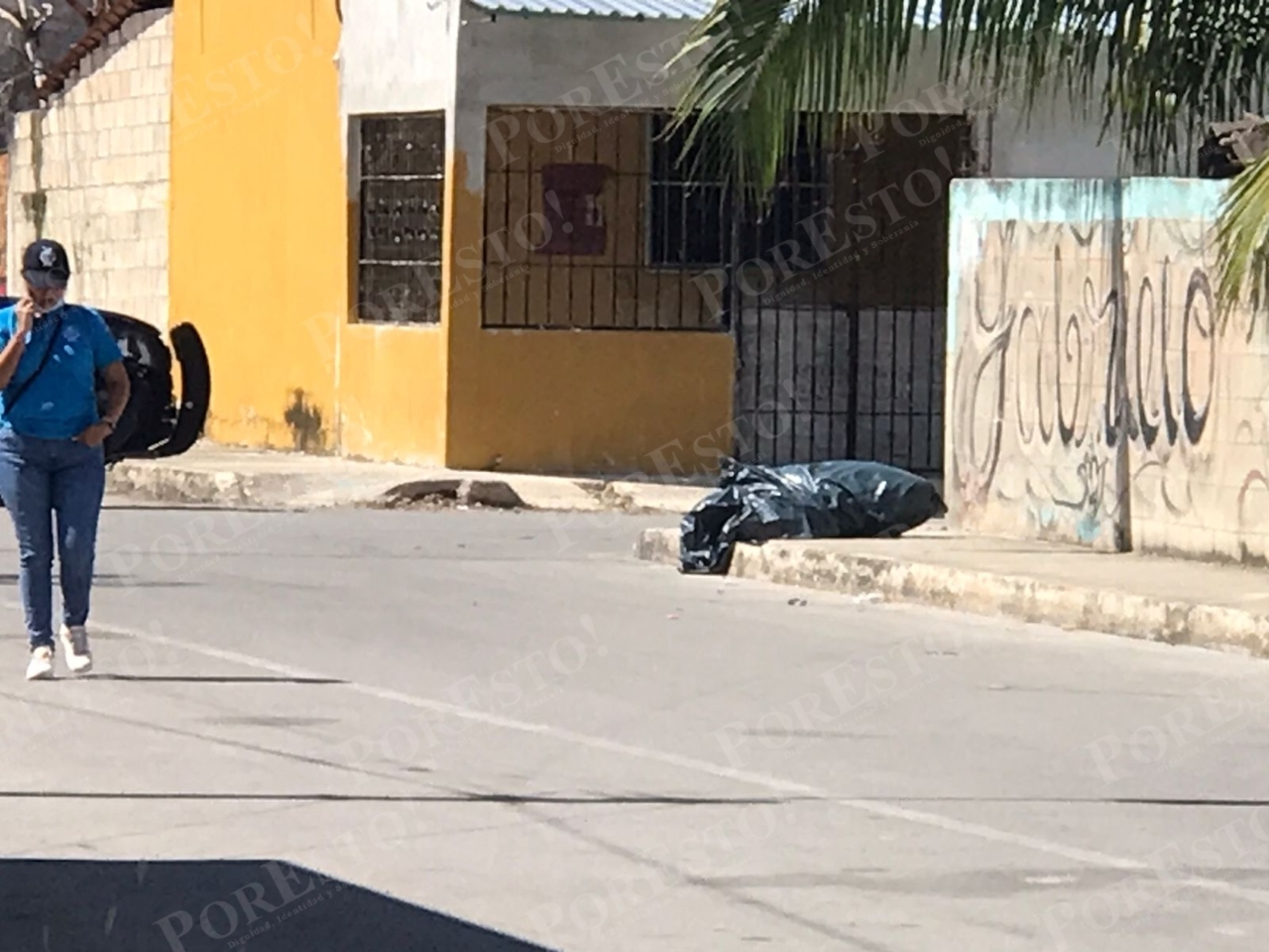 Hallan un hombre embolsado en calles de la Supermanzana 227 de Cancún