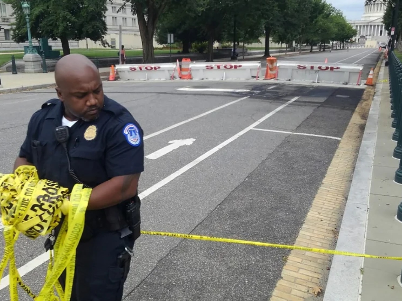 La zona en la que ocurrió la balacera en Washington fue acordonada por elementos policiacos de la ciudad en Estados Unidos