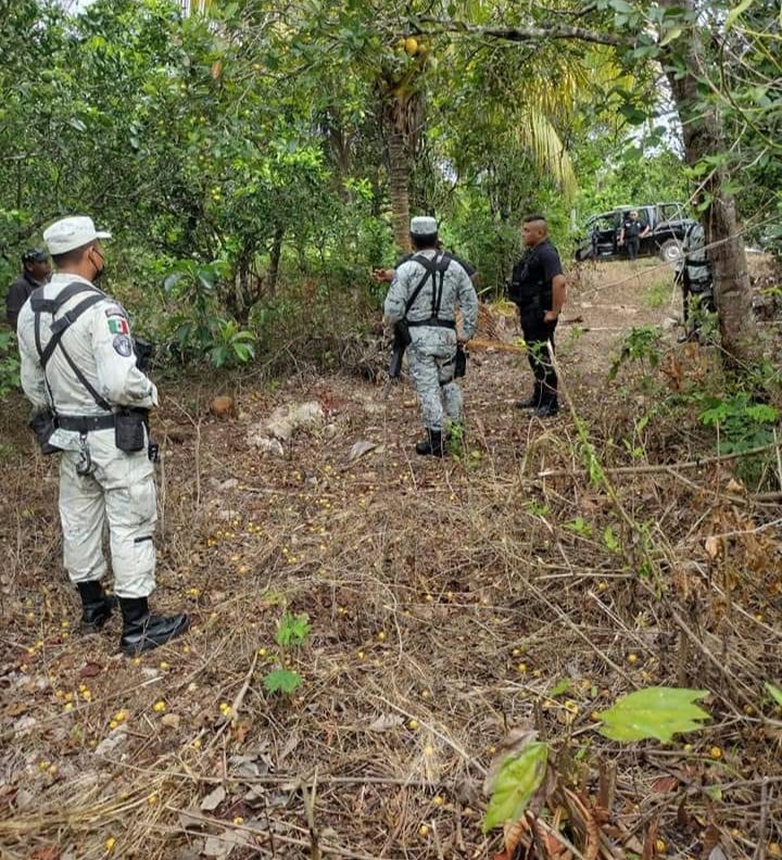 La Guardia Nacional en coordinación con la FGE Yucatán realizan labores de búsqueda en Akil