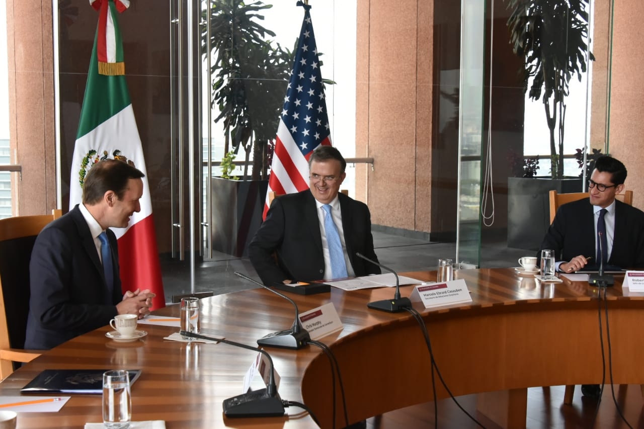 Marcelo Ebrard recibe a delegación del Congreso de Estados Unidos