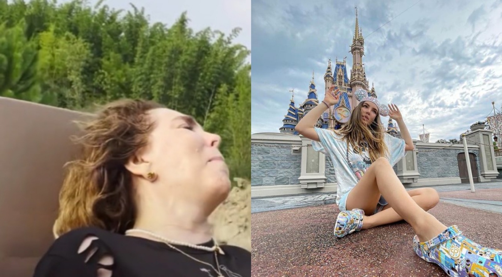 La madre de Belinda gritaba de terror en Disney World