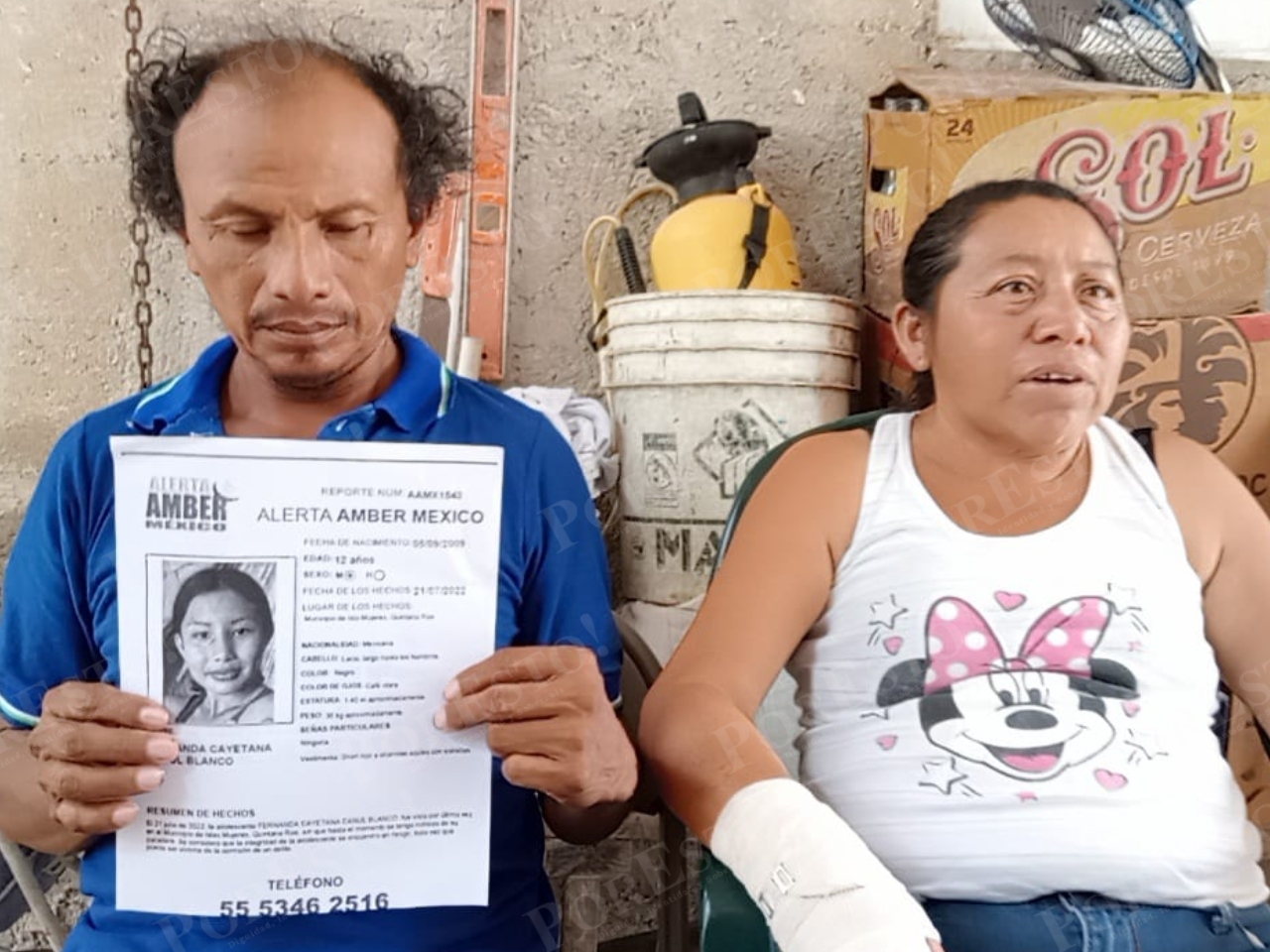 Padres de Fernanda, desaparecida en la Zona Continental de Isla Mujeres, denuncian extorsiones