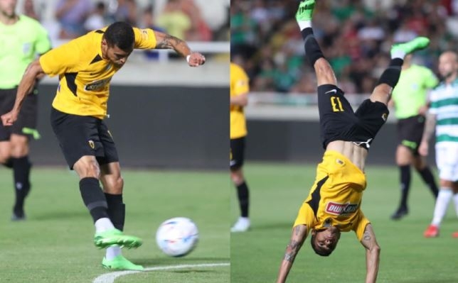 Orbelín Pineda hace su debut en AEK de Atenas con un golazo a distancia