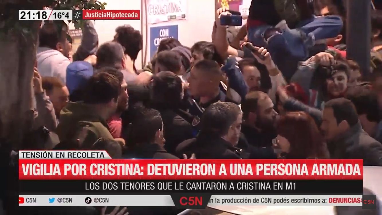 Así fue la detención del hombre que intentó asesinar a Cristina Fernández