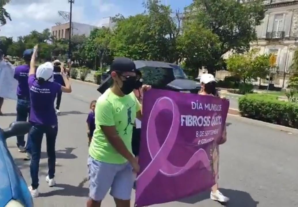 Colectivo marcha en Mérida por el Día Mundial de la Fibrosis Quística: EN VIVO