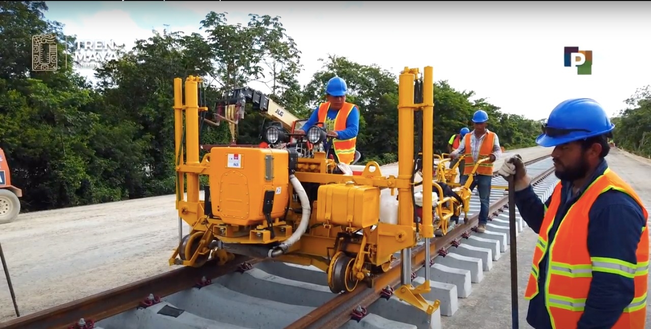 Tren Maya: destaca cimentación de paradero en Candelaria y viaducto elevado en Escárcega