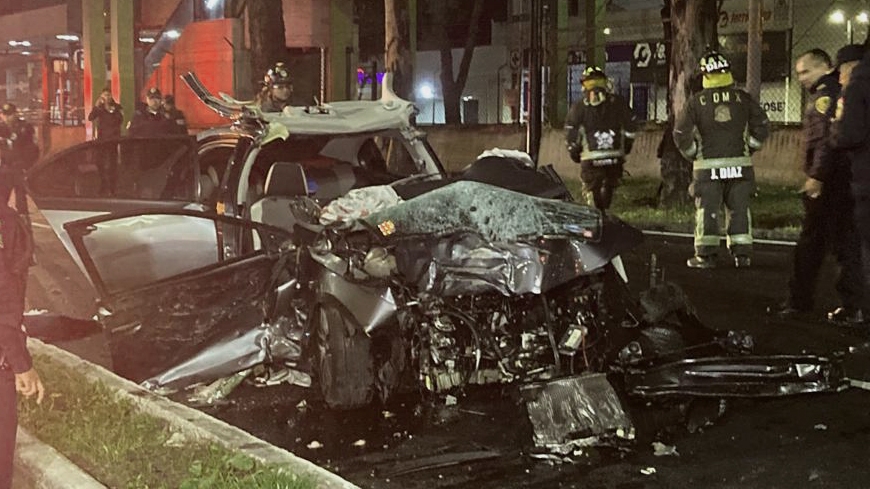 El percance automovilístico ocurrió a la altura de la colonia Parque San Andrés, en la alcaldía Coyoacán