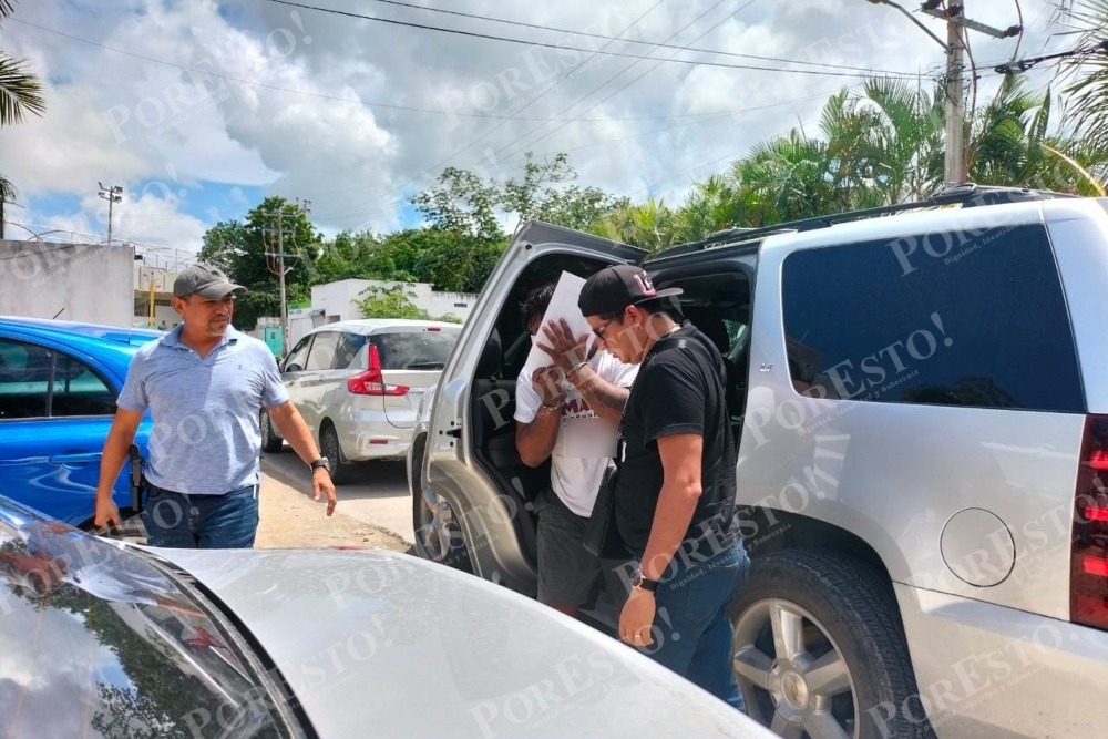 El detenido fue llevado a la cárcel de Cozumel donde esperará su proceso tras las agresiones contra una empleada de una tienda a la que entró a robar