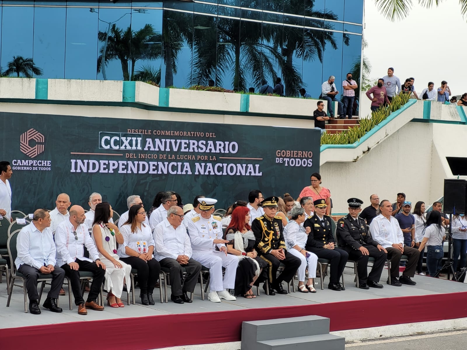 Familias de Campeche disfrutan del desfile por el aniversario de la Independencia de México: EN VIVO