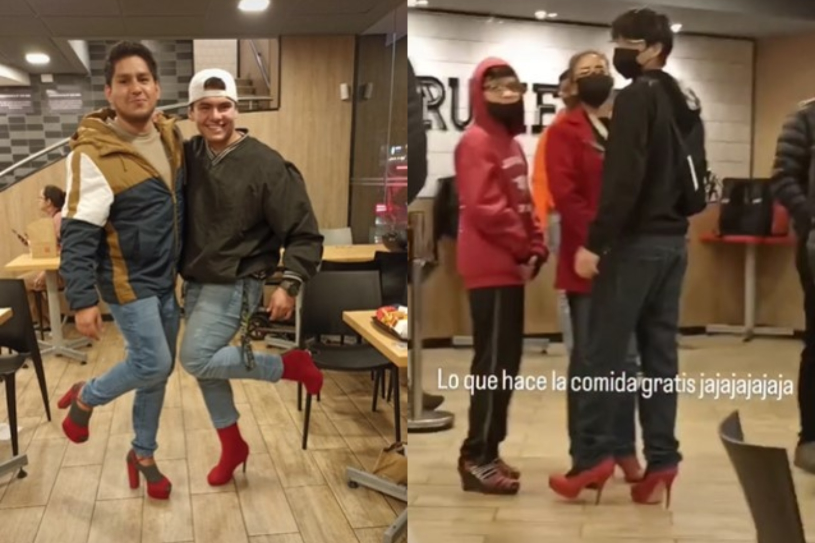 Con tacones rojos, así fueron hombres por su 'Menú Yatra' en Perú: VIDEO