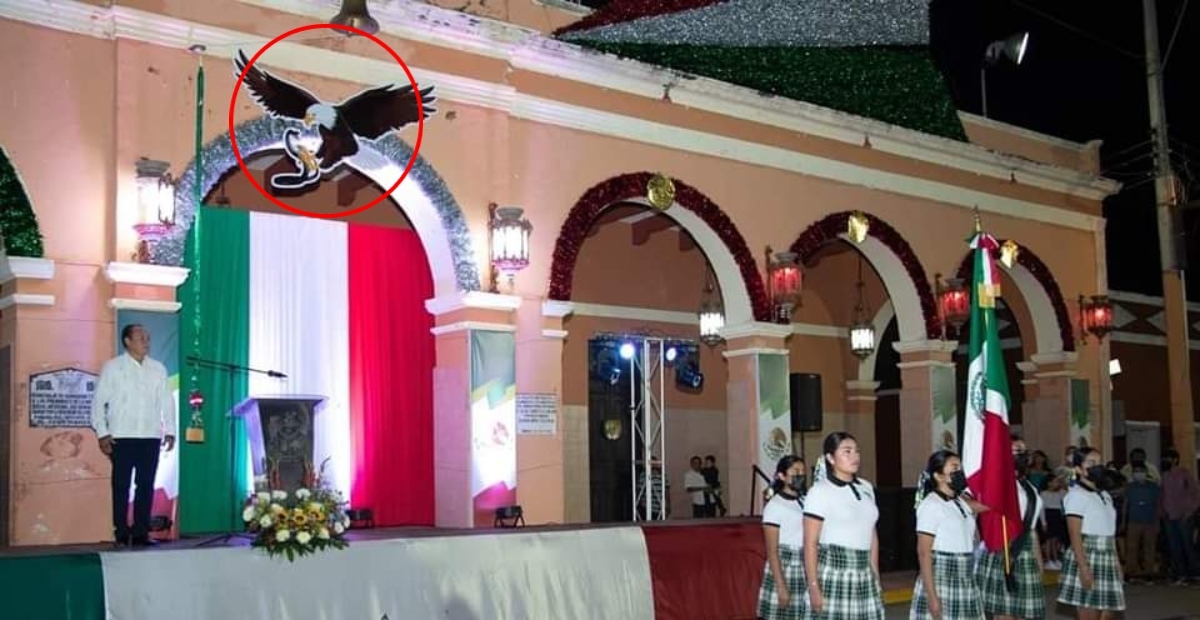 Alcalde de Panabá pide disculpas tras confundir a un águila real con una calva en las fiestas patrias