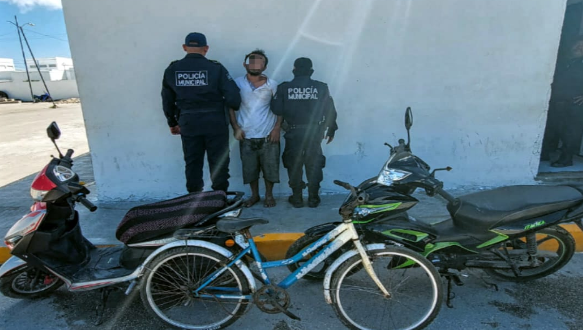 Motocicletas y bicis fueron recuperadas por los elementos de seguridad tras el operativo contra robo en Progreso