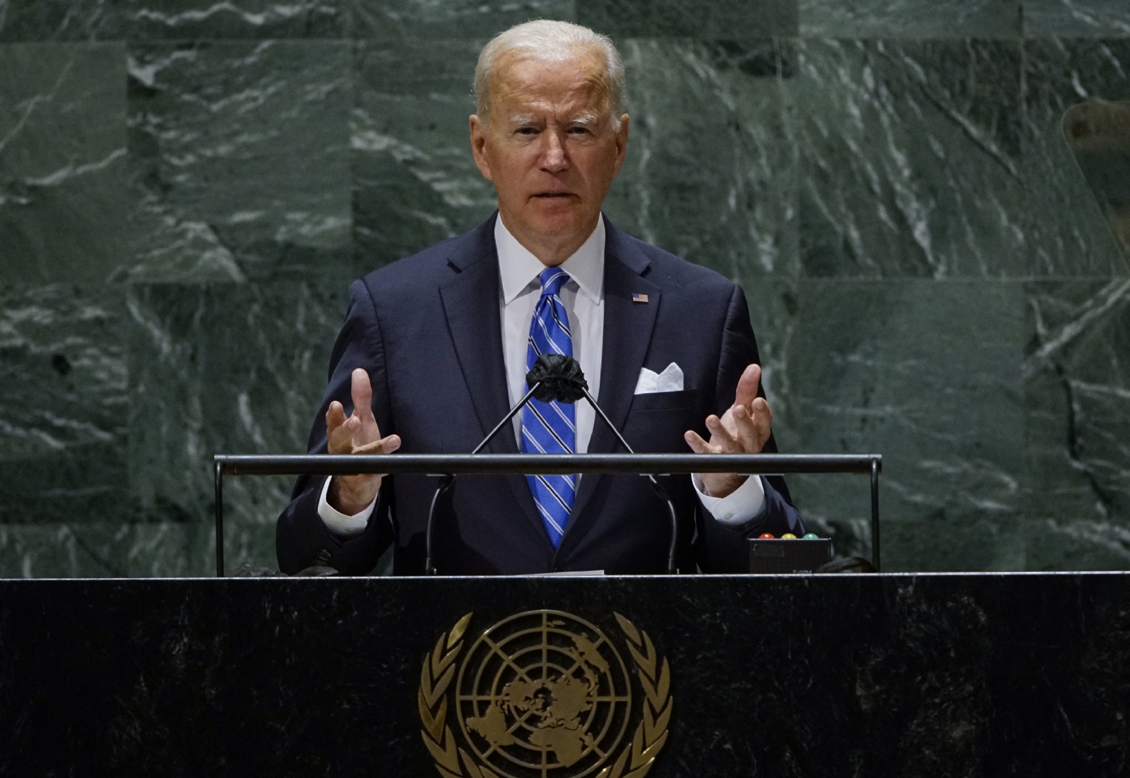 El presidente de Estados Unidos, Joe Biden en la Asamblea General de la ONU.