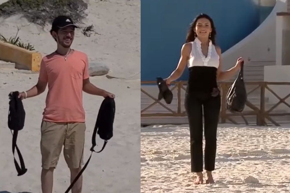 Tiktoker recrea escena de 'Teresa' cuando conoce el Mar de Cancún: VIDEO