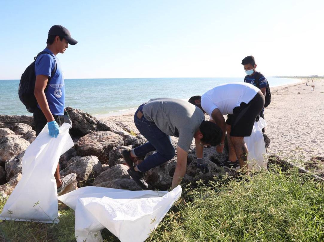 14 playas de Yucatán recibieron mantenimiento