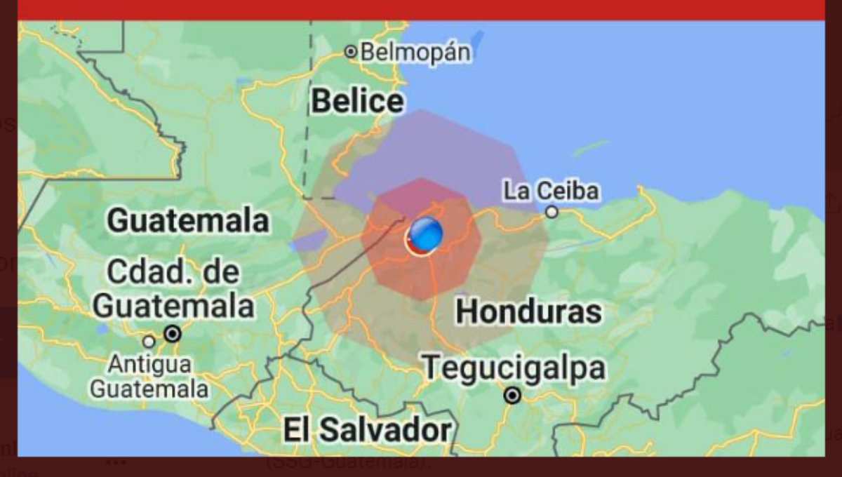 Honduras registra un sismo de magnitud 5,7 sin reporte de daños o heridos