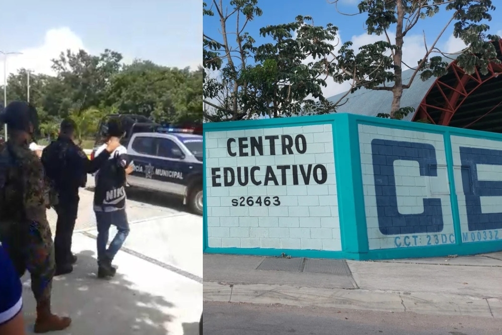 El alumno de Secundaria fue llevado ante un Juez Cívico en Cozumel, donde fue requerida la presencia de sus padres