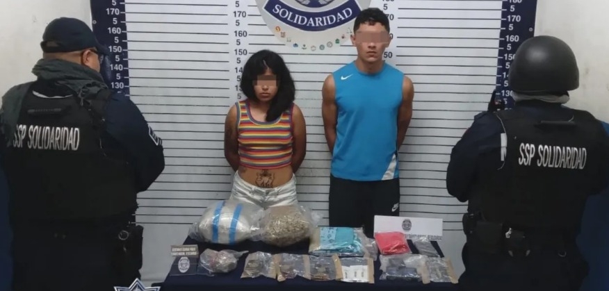 Jóvenes en posesión de marihuana son detenidos en Playa del Carmen