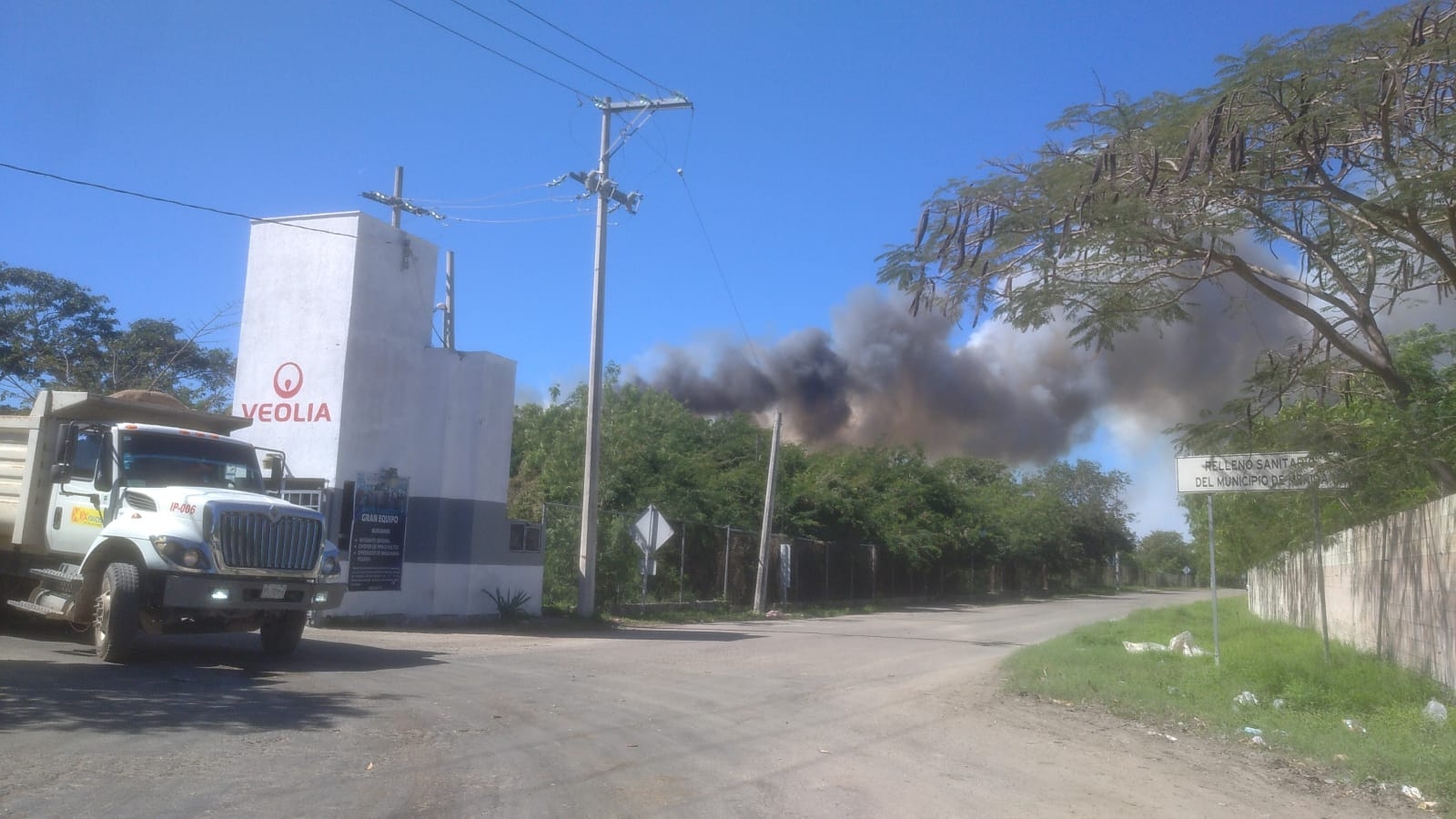 Se registra incendio en el basurero municipal de Mérida: VIDEO