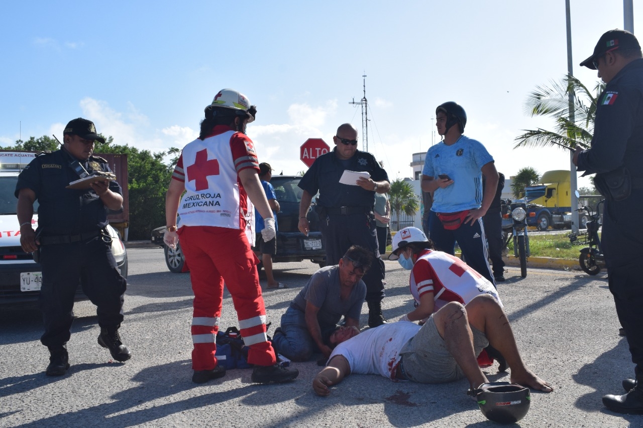 Un motociclista se quedó a pocos metros de llegar a su casa luego de ser arrollado en Progreso