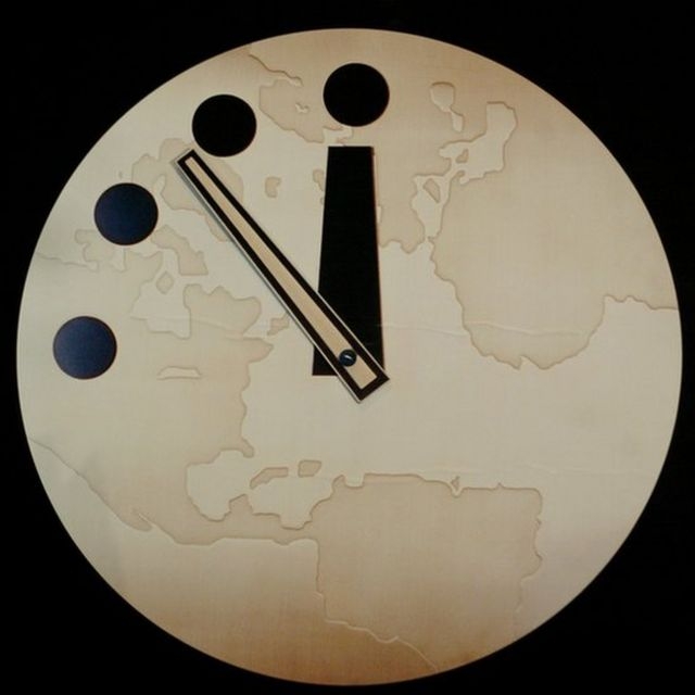 Reloj del Apocalipsis se acerca a la medianoche, la hora del fin del mundo