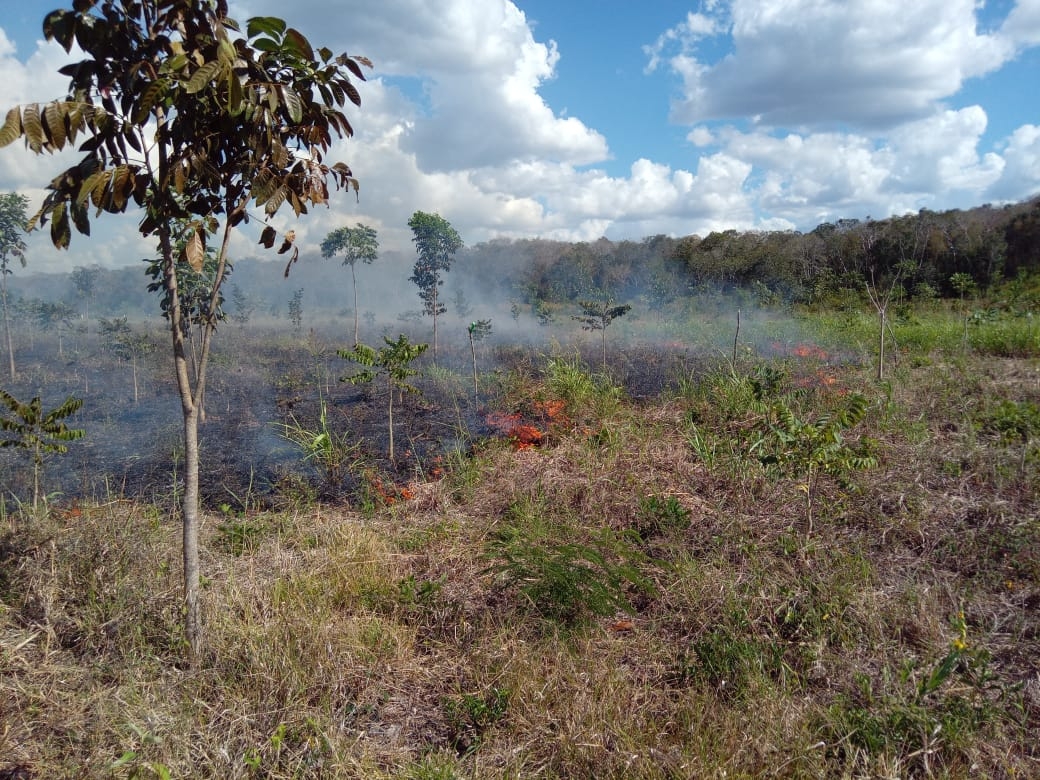 Aún se desconoce la persona que fue afectada por este incendio en Holpechén