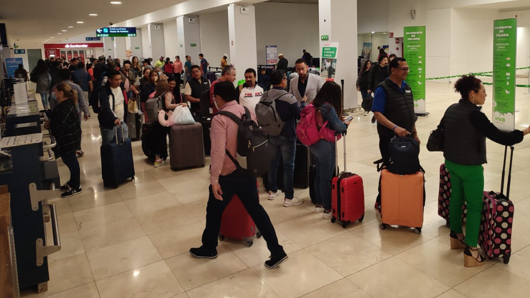 En febrero, el aeropuerto de Mérida registró un total de 280 mil 991 pasajeros