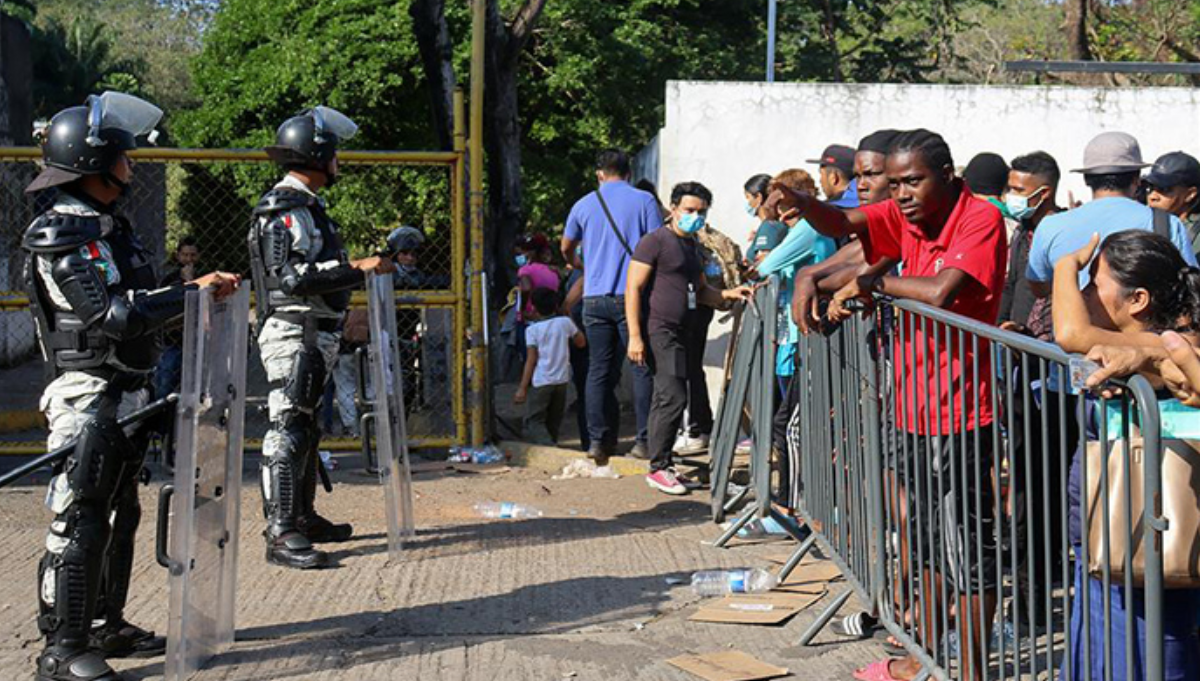 Cerca de 5 mil migrantes se manifestaron en Tapachula hace días