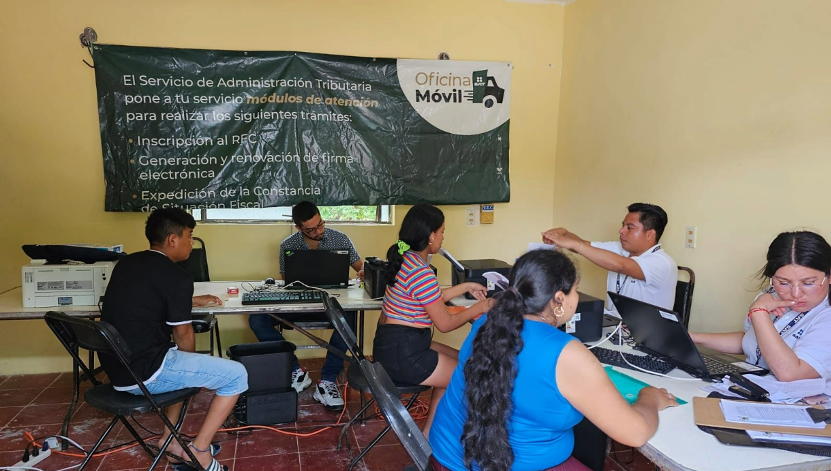 SAT lleva su 'oficina móvil' a comunidades de Felipe Carrillo Puerto, Quintana Roo