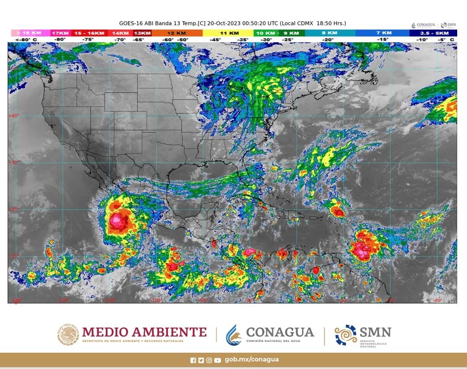 El mal tiempo predominará en varias zonas de México este viernes