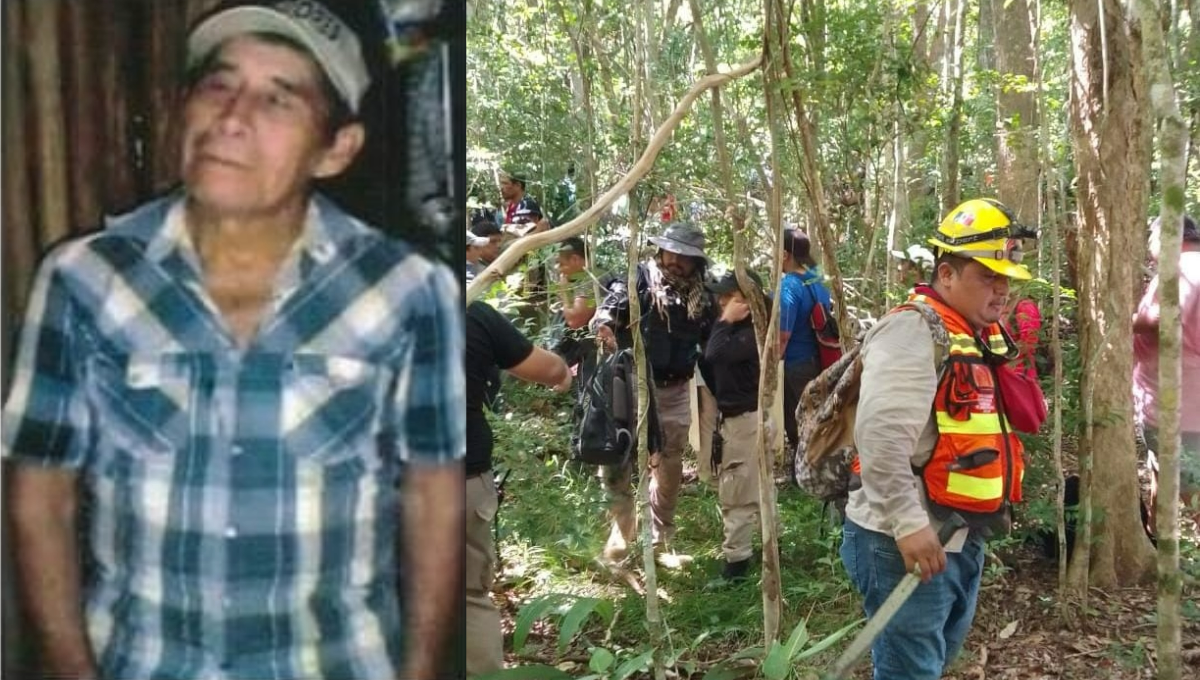 Hallan a abuelito extraviado en la Selva Maya de Quintana Roo después de siete días