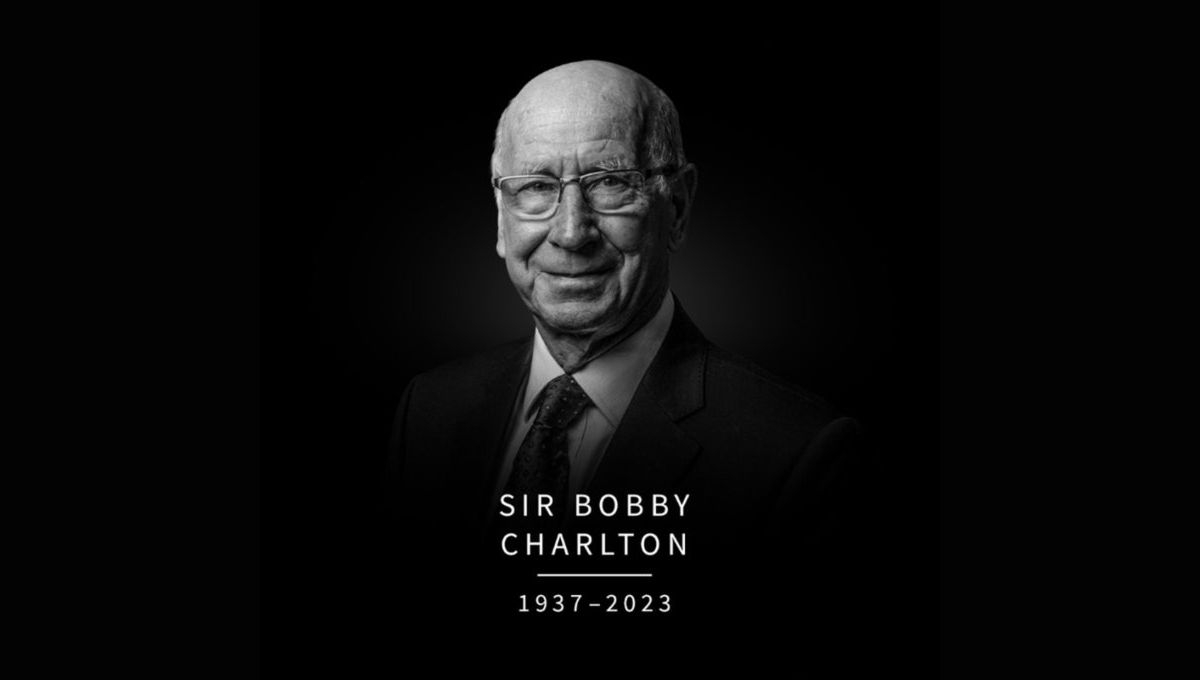 Bobby Charlton, quien militó 17 años en el Manchester United, falleció rodeado por su familia