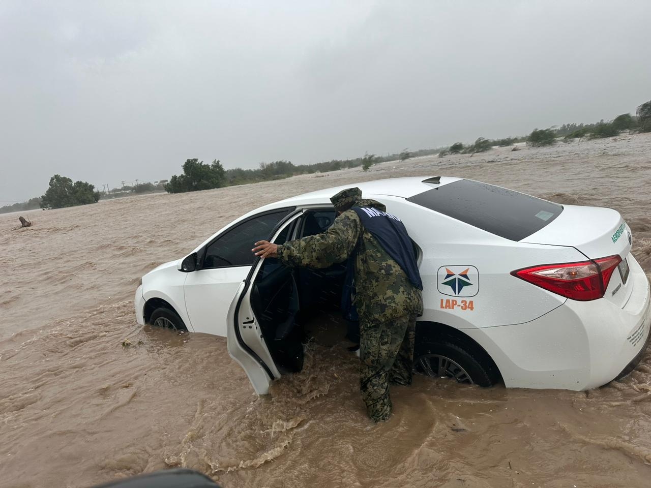 El Huracán Norma ha generado inundaciones a su paso en Baja California Sur