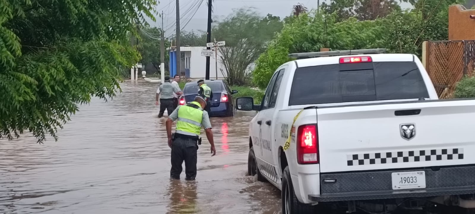 Varias zonas han sido afectadas por las lluvias y quedaron inundadas