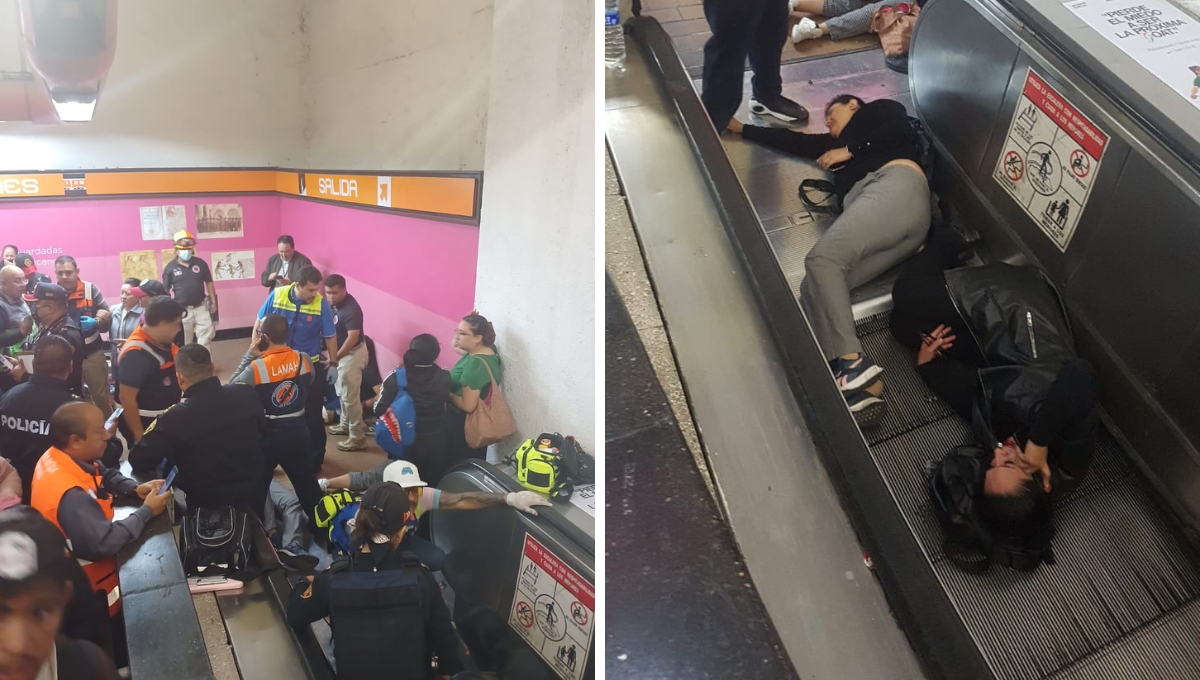 Las personas fueron atendidas por personal médico del Metro de la CDMX