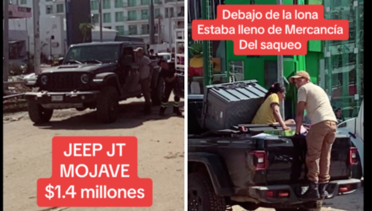Buscan a saqueadores de Acapulco con camioneta de 1.4 mdp; publican sus fotos
