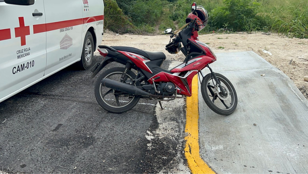 Piedras sobre el pavimento provocaron el accidente