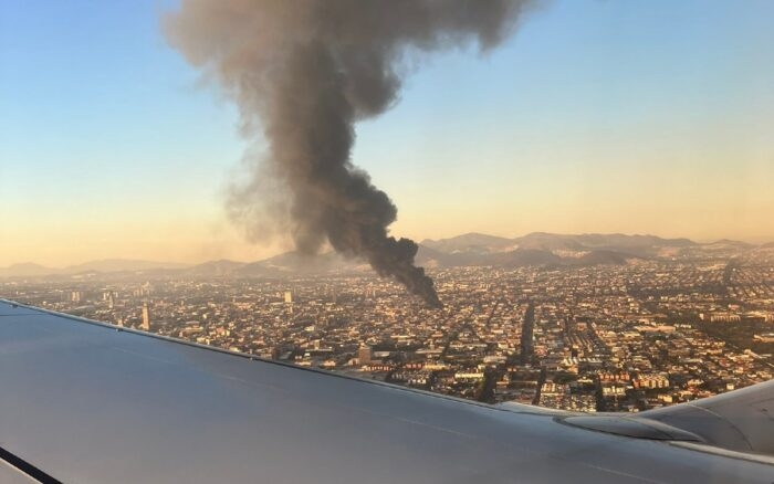 El incendio se vio desde distintos puntos de la CDMX