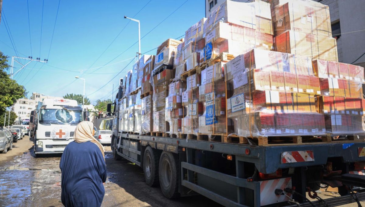 Llega a Gaza ayuda humanitaria desde Rusia