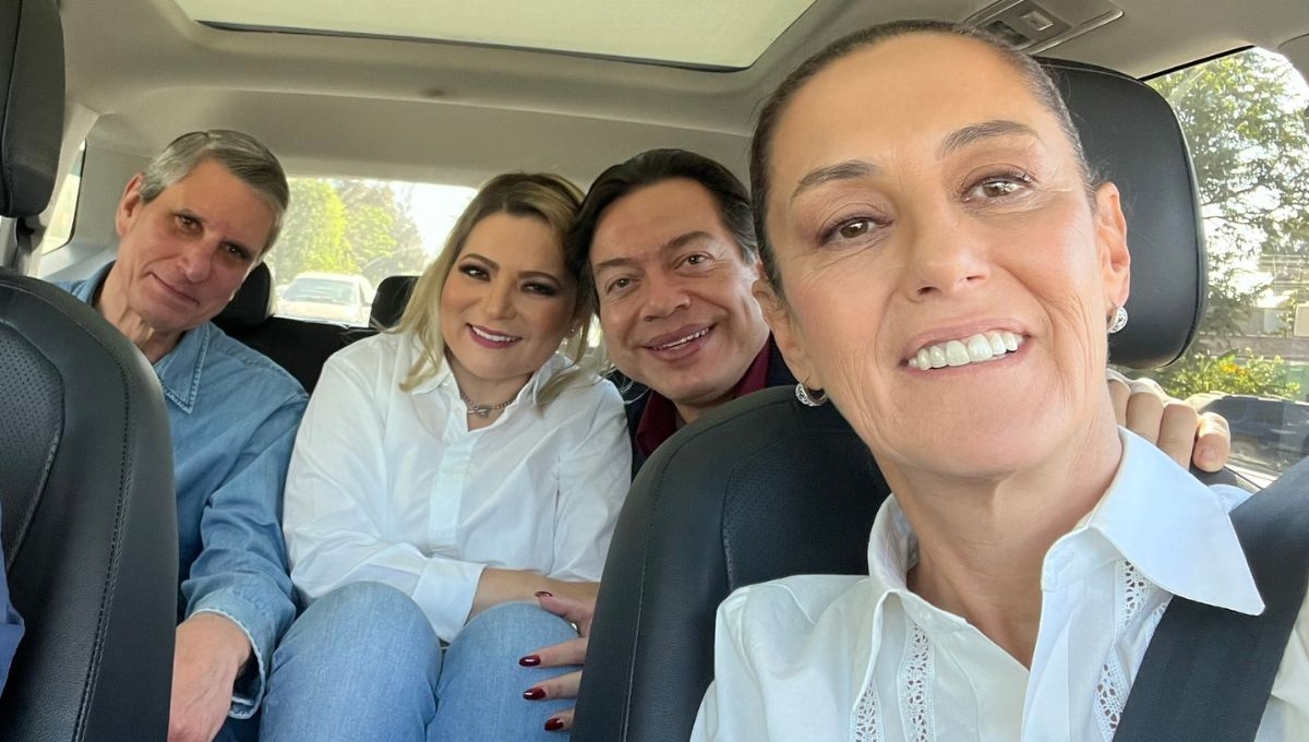 Claudia Sheinbaum llegó a Jalisco para paticipar en el arranque de campaña de su tocaya, Claudia Delgadillo