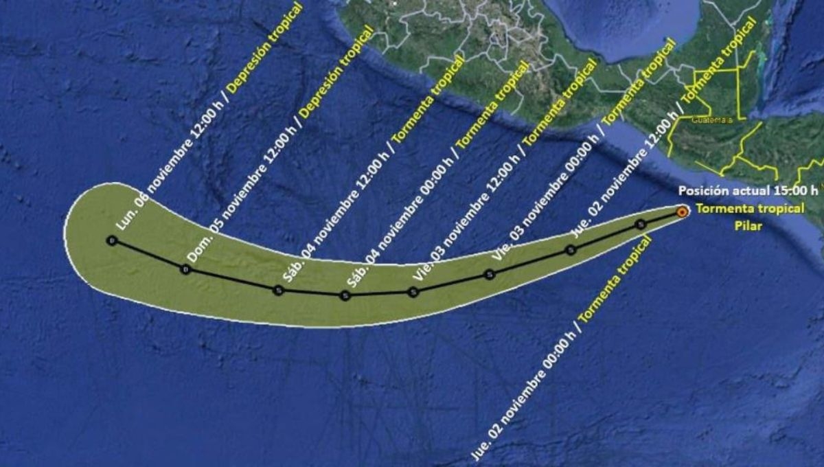 Tormenta Tropical Pilar se aleja de Guatemala sin causar mayores afectaciones