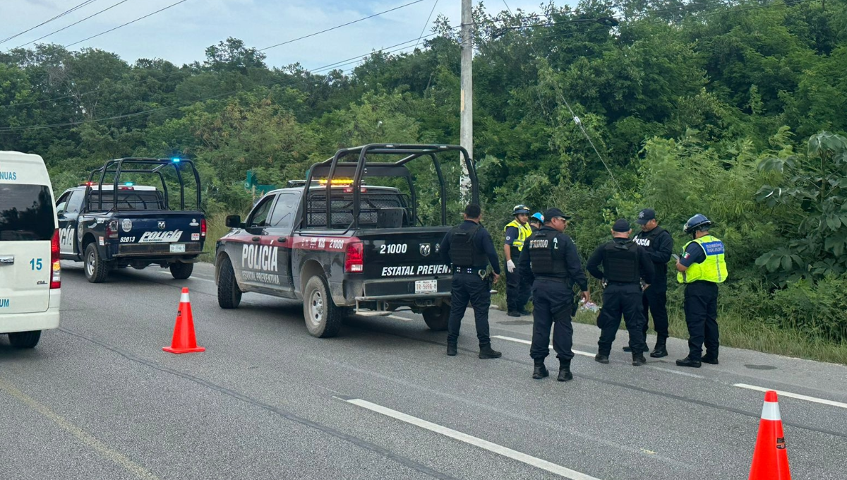 Halla cuerpo sin vida en la carretera federal 307 de Playa del Carmen